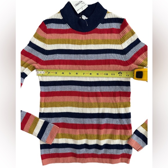 Madewell Sweater Stripe Sz XS POPULAR ITEM! 22% MERINO WOOL/5%ALPACA - Picture 4 of 6